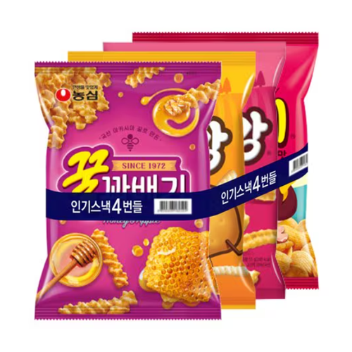 농심)인기스낵4번들 고감자꿀 4P